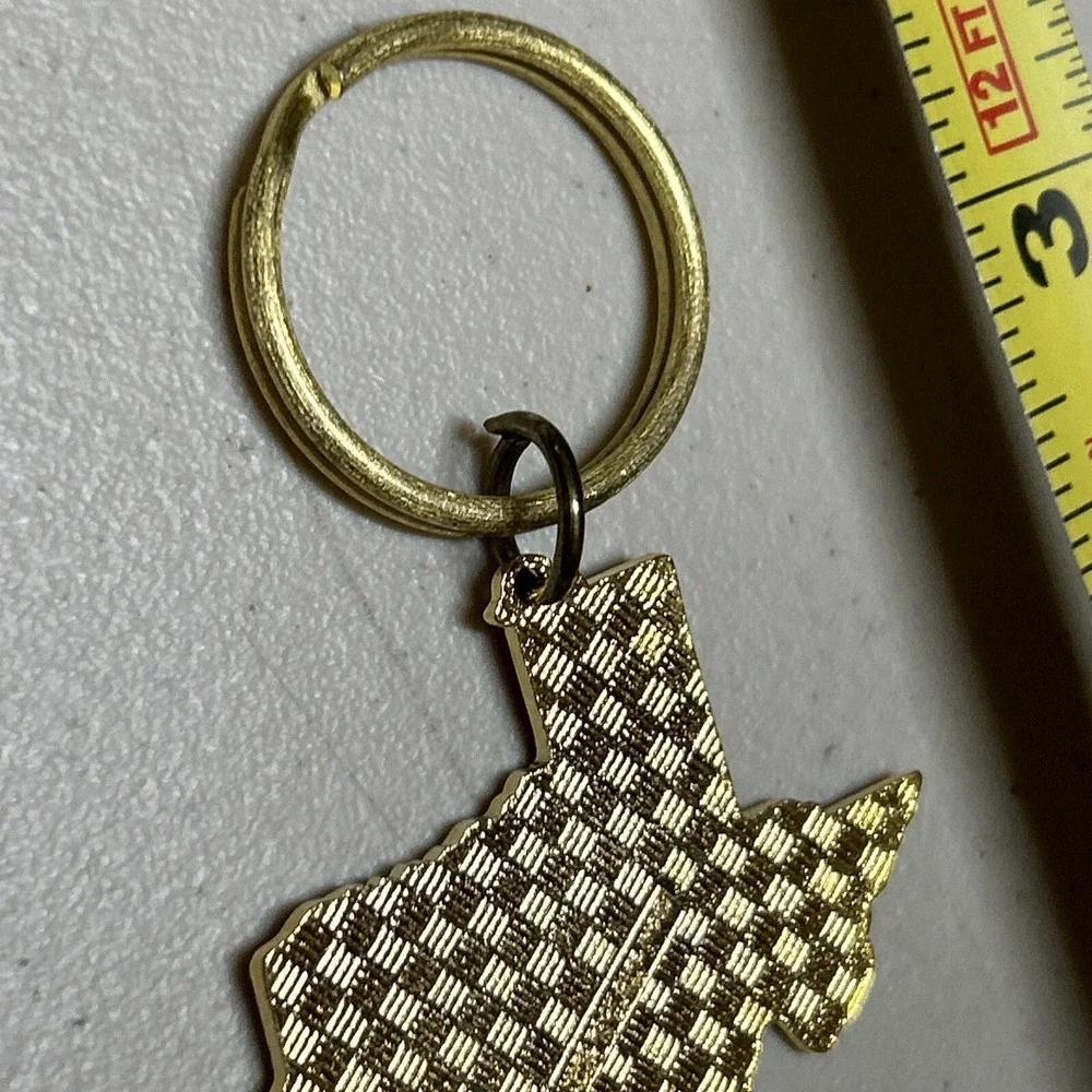 Hard Rock‎ Cafe Dallas State of Texas and Logo Keychain Keyring